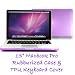 Purple Rubberized-see-through Macbook Pro Hard Case Skin (for 13 inches)-With TPU Transparent Protective Keyboard Cover