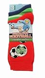 Boys Childrens/Kids Thermal Socks with Football Design (Pack of 3)