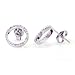 0.2 Carat 14KWG Diamond Circle Earrings