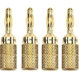Acoustic Research PR407 Banana Plugs, Compression type, 2 pair