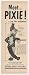 1957 Picture Book Toys Pixie Elf Doll Photo Print Ad