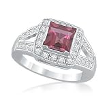 Pink Tourmaline and Diamond Ring