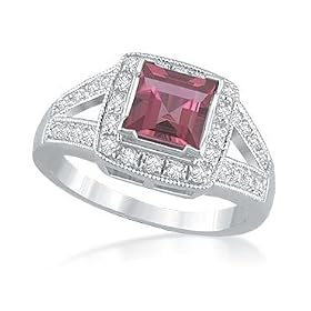 Pink Tourmaline and Diamond Ring by Reeds