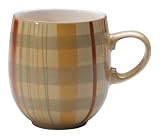 Denby Caramel Plaid Large Mug 0.4l