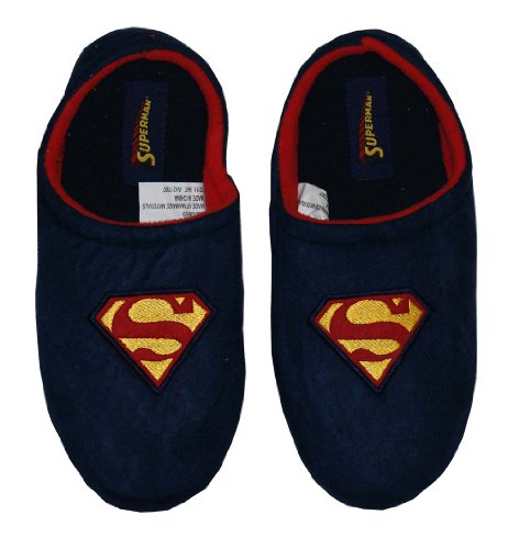 Superman DC Comics Logo Superhero Mens Slippers