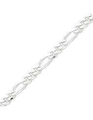 Sterling Silver 9mm Figaro Chain - 9 Inch