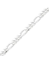 Sterling Silver 9mm Figaro Chain - 20 Inch