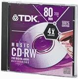 TDK CDRW80TWN 80-Minute Music CD-RW CDRW80TWN