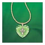 Irish Celtic Cross Pendant Necklace: Emerald Isle Blessings