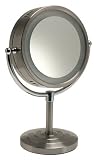 Jerdon HL745NC 5X Magnification Two Sided Lighted Mirror