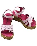 -L'Amour Pink Tall Wedge Girl Sandals