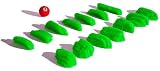 Climbing Holds, TW80 Green Screw-on Holds