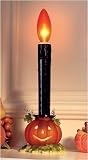 9.5" Battery Operated Jack OLatern Lighted Halloween Candle
