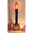 9.5" Battery Operated Jack O'Latern Lighted Halloween Candle