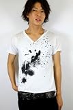 青木隆治さん着用【LYRIC DE LIS】Spray Painting Tee/WHITE Gackt.C