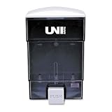 Deluxe Plastic Liquid Soap Dispenser, 50 oz, 4-3/4w x 4-1/4d x 7-1/2h, Black