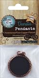 Vintage Collection Large Pendant 1/Pkg-Antique Copper Hammered