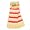 Light Yellow / White / Dark Pink