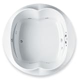 Jason Designer Casarsa CS600 Round 72 x 72 x 23 Combination Air-Whirlpool Hydrotherapy Bathtub Standard Edition - White