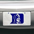 NCAA Duke Blue Devils License Plate with Screw Caps