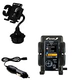 Sony Walkman NWZ-A806 Auto Cup Holder with Car Charger - Uses Gomadic TipExchange