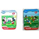 Disney Mickey Mouse Clubhouse 24 Piece Jigsaw Puzzle in a Tin - Travel - Varied Images ~ Disney