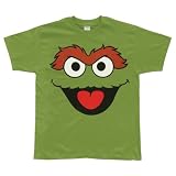 Sesame Street - Oscar The Grouch Face T-Shirt