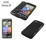 Back Cover für das HTC Desire Z inkl. Displayfolie in Schwarz