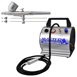 Master Airbrush .2.3.5mm Pro Airbrush 7cc Cup with Airbrush Depot TC-60 Air Compressor