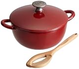 Mario Batali 3 Quart Risotto Pan with Spoon, Chianti