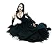 Miederkleid Dark Beauty + Tüllrock + Stulpen Gothic Hochzeit Gr. 34-46 103 Schwarz