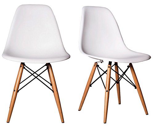 Chelsea DSW Molded Plastic Dining Side Chairs (Set of 2) (White, DSW Side Chair)