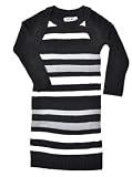 Blue Heart “Black & White Stripped W/Gray” Girls Sweater Dress