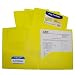 C-Line Two-Pocket Heavyweight Poly Portfolio, For Letter Size Papers, Includes Business Card Slot, 1 Case of 25 Portfolios, Yellow (33956)