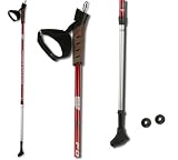  : Nordic Walking St&ouml;cke rot verstellbar 84-140 cm