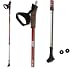 Sports : Nordic Walking St&ouml;cke rot verstellbar 84-140 cm