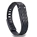 i-smile® 3PCS Replacement Bands with Metal Clasps for Fitbit Flex (3D Edition: Black&Navy&Grey, Small)