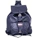 Leatherbay Leather Backpack with Single Pocket - Black
