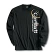 Carhartt Distressed Logo Long Sleeve T-Shirt k214