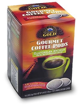 Black Mountain Gold Gourmet Coffee Pods - Guatemalan Antigua Decaf - 14 Ct.