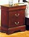 Louis Philippe Nightstand Dark Cherry