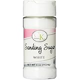 CK Products 4 Ounce Sanding Sugar Bottle, White