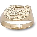 University of Florida Gator Head Ring Sz 6 1/2 Pendant (14kt)