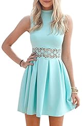 Lace Polyester Mini Dress 