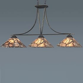 Imperial Granite Island Pendant in Dark Antique Brass by ELK Lighting