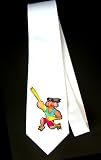 Party Decoration Necktie with cartoon, pole, animal, vaulter, parrot