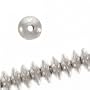 Bali Sterling Silver 3.5mm Flying Saucer Spacers (25 Beads)