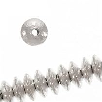 Bali Sterling Silver 3.5mm Flying Saucer Spacers (25 Beads)
