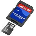 SanDisk microSD 8GB + SD Adapter 2