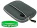 rooCASE Neoprene Sleeve (Grey) Case for Western Digital My Passport Essential 500 GB Ultra-Portable Hard Drive WDBAAA5000ABK-NESN Midnight Black